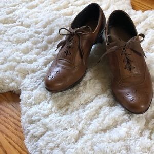 Leather Naot Lace Up Heel